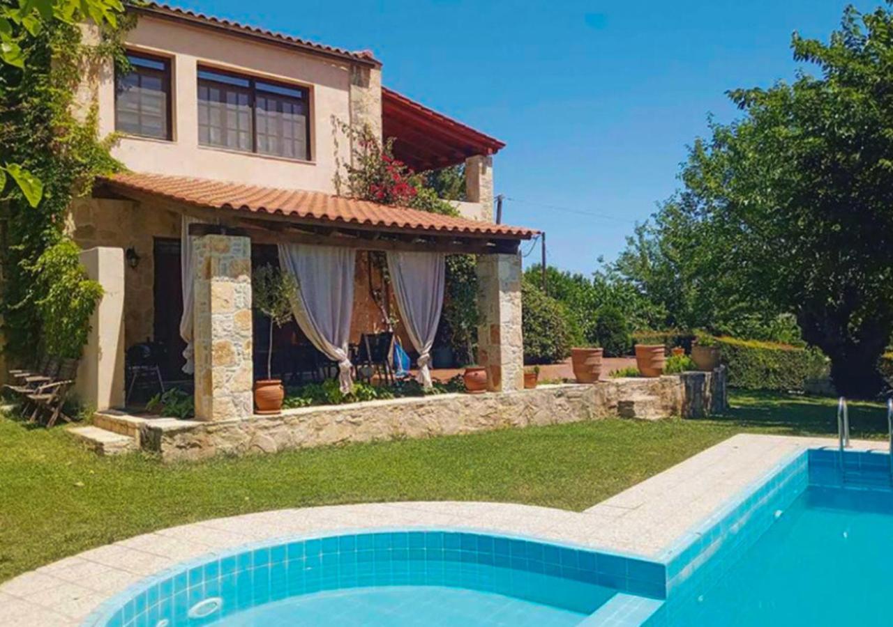 Villa Skine With Private Pool And Garden Chania  Buitenkant foto